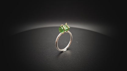 Knotted Ring Green Tourmaline